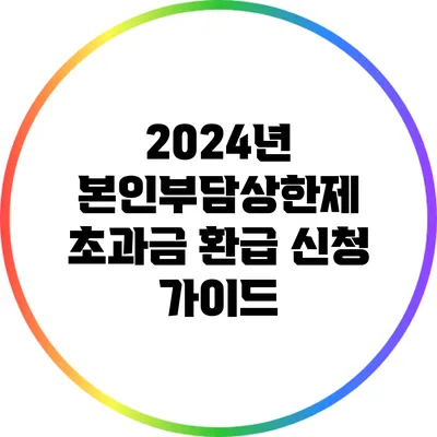 2024년 본인부담상한제 초과금 환급 신청 가이드