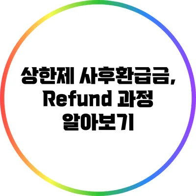 상한제 사후환급금, Refund 과정 알아보기