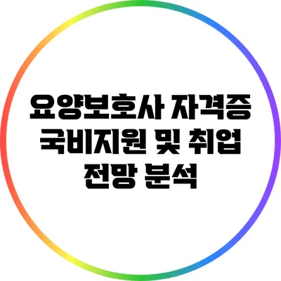 요양보호사 자격증 국비지원 및 취업 전망 분석
